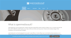 Desktop Screenshot of openmediavault.org