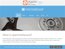 Tablet Screenshot of openmediavault.org